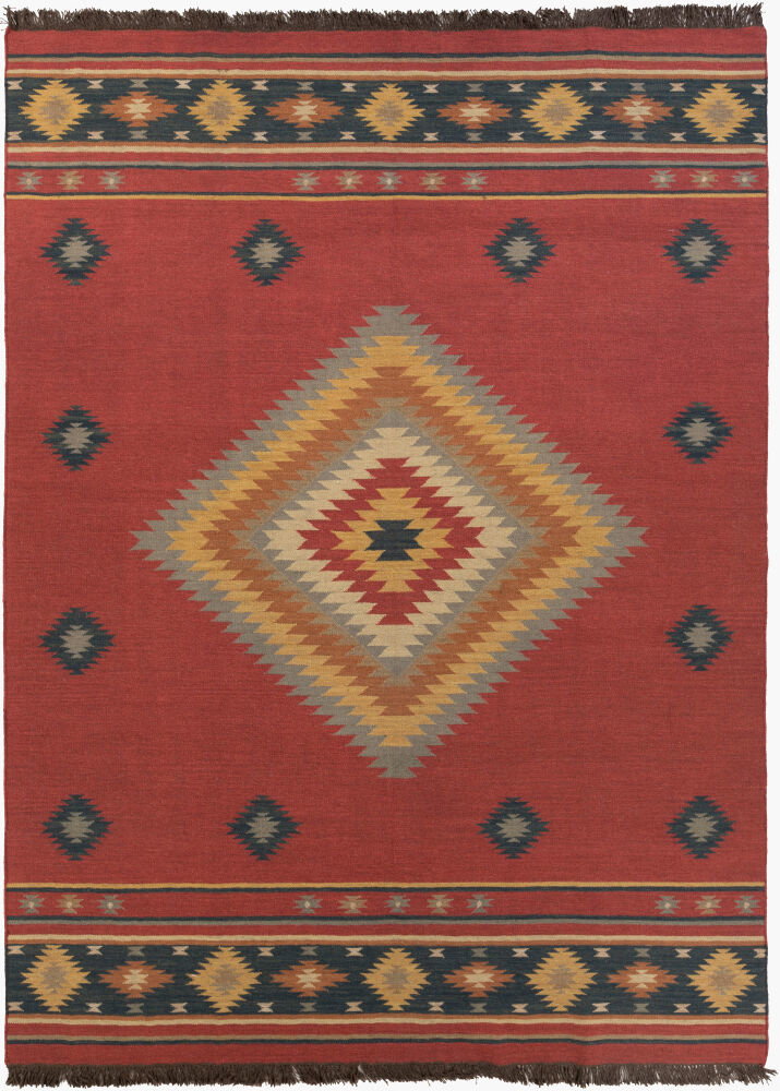 Jewel Tone Handmade Rug, by Surya, 11' length x 8' width
