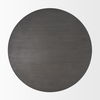 Maxwell 34L x 34W x 16H Dark Brown Wood with Black Metal Pedestal Base Round Coffee Table thumbnail 6