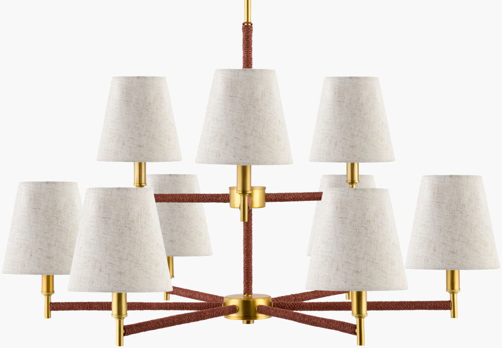Majen Chandelier, by Surya, 32" length x 32" width x 26" height