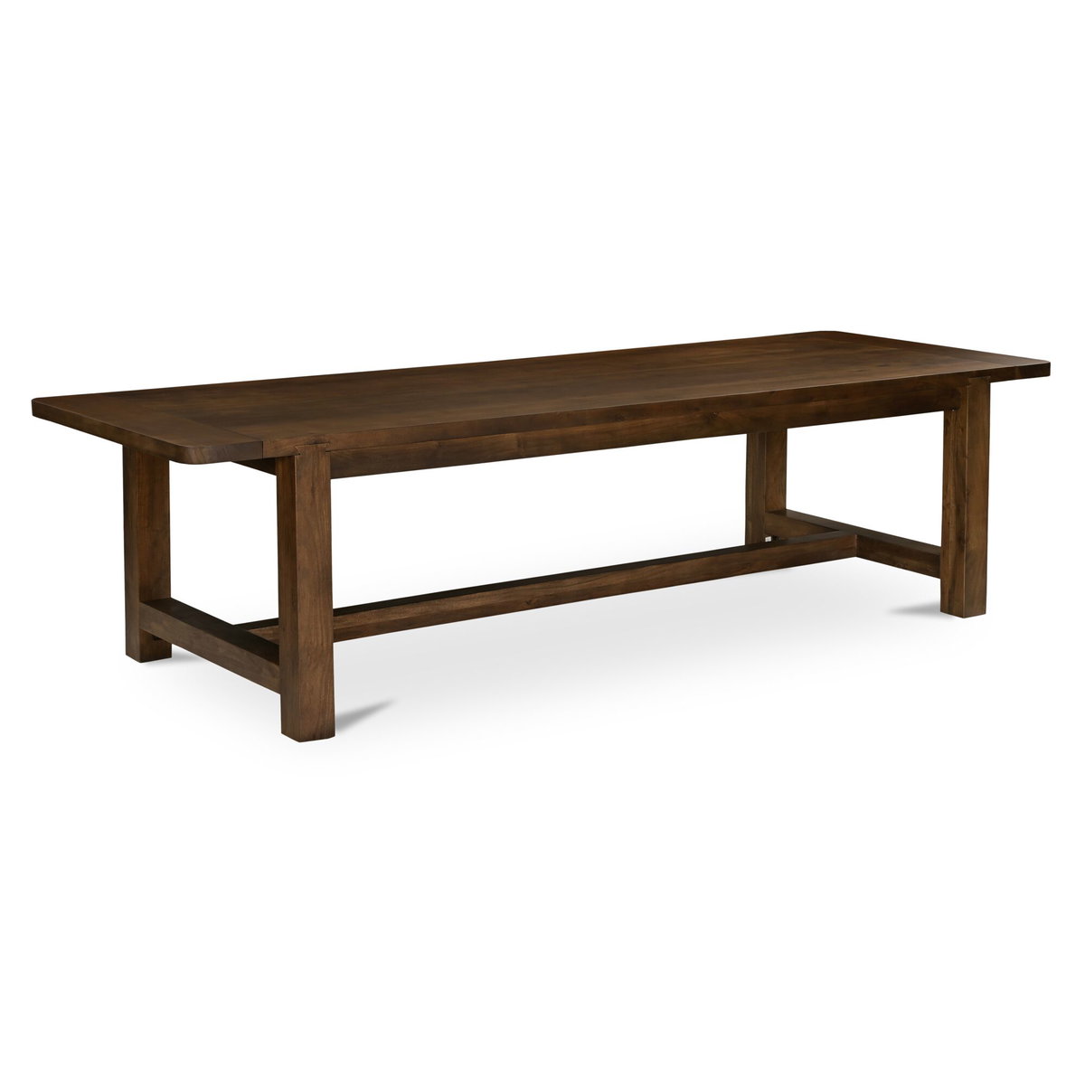 Wilson Dining Table Large Warm Brown, by Moe's Home, 120" width x 30" height x 40" depth View 2