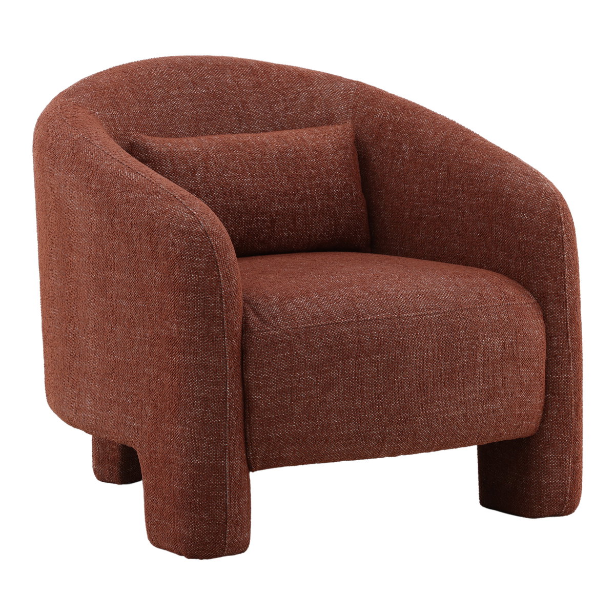 Haywood Occasional Chair Rust, Accent Chair by Dovetail, 32" width x 29.7" height x 35.5" depth View 1