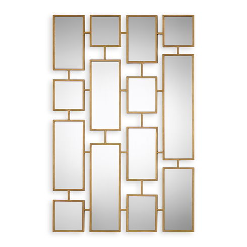 Kennon Forged Gold Rectangles Mirror