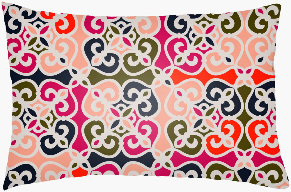 Lolita Lumbar Pillow, Decorative Pillow by Surya, 14" length x 22" width