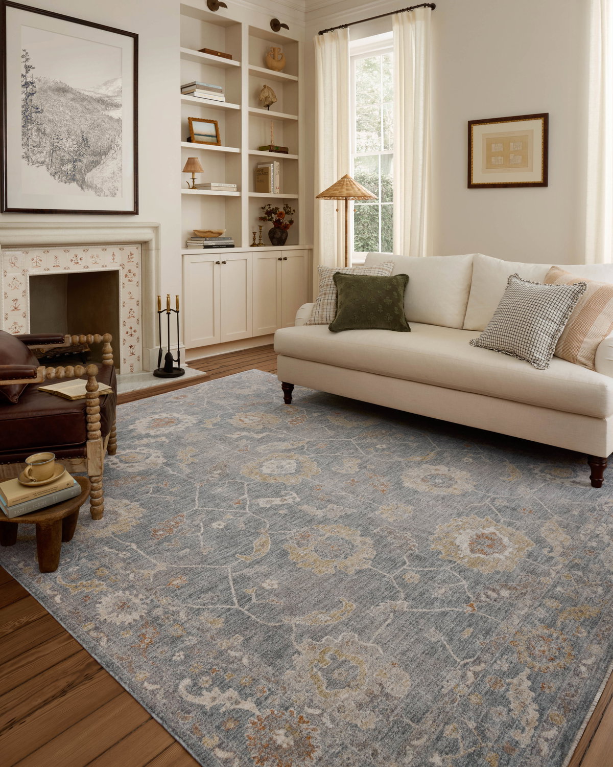 Chris Loves Julia x Loloi Louisa Rug, 5'3" length x 5'3" width View 2