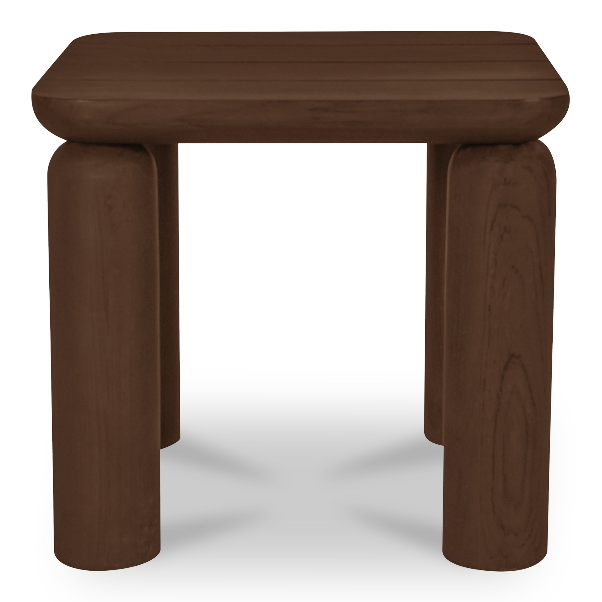 Barclay Outdoor Side Table Brown, Side & End Table by Moe's Home, 22.01" width x 20" height x 22.01" depth View 1