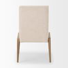 Palisades Cream Upholstery with Solid Wood Armless Dining Chair thumbnail 6