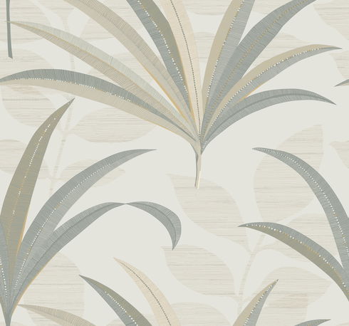 El Morocco Palm White Wallpaper