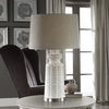 Kansa Distressed White Table Lamp thumbnail 3