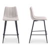 Alibi Counter Stool Beige-set Of Two, Counter & Bar Stool by Moe's Home, 17.7" width x 37" height x 20" depth thumbnail 3