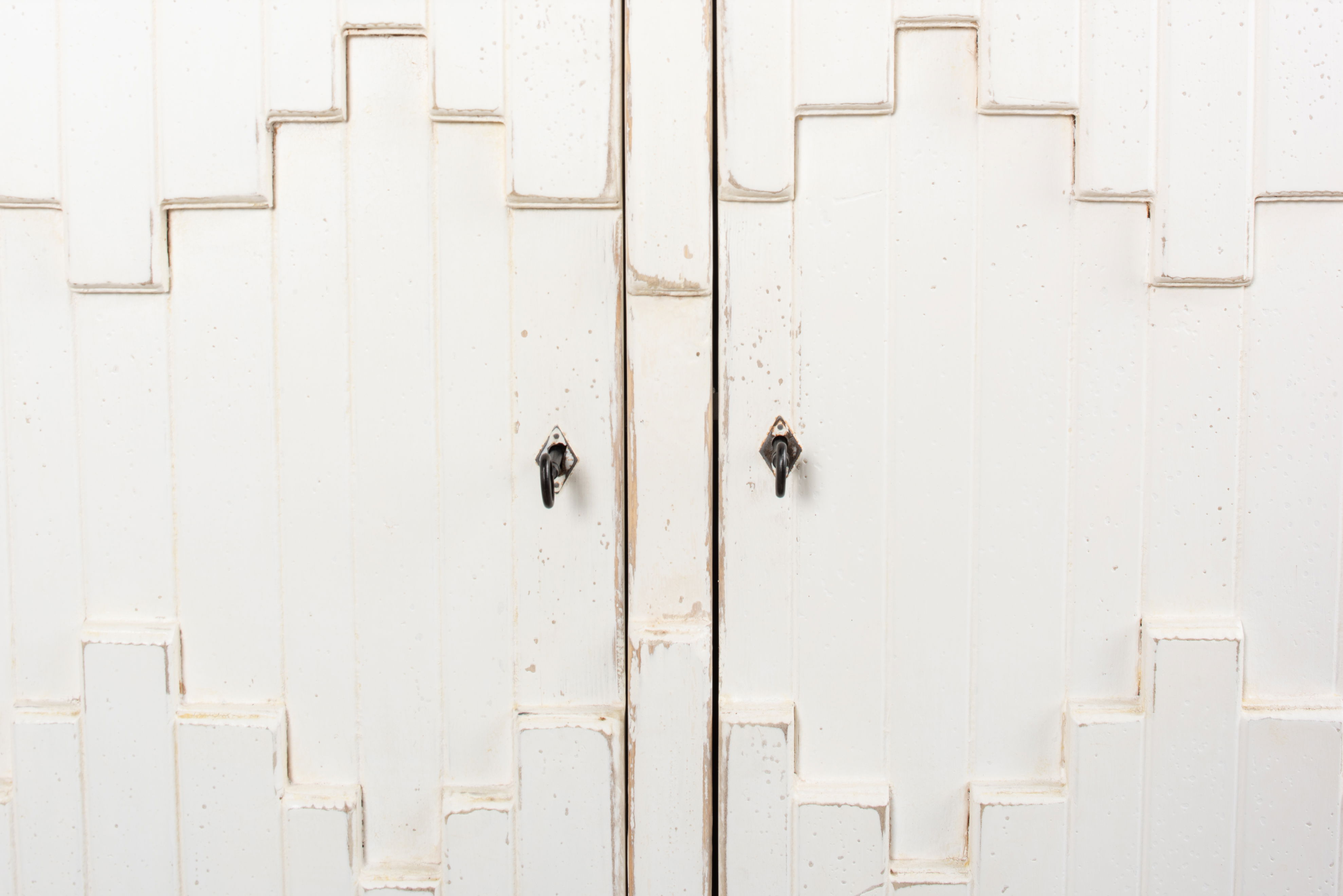 Aztec Sideboard On Stand, Whitewash, Cabinets & Sideboard by Sarreid, 80" length x 21" width x 35" height View 7