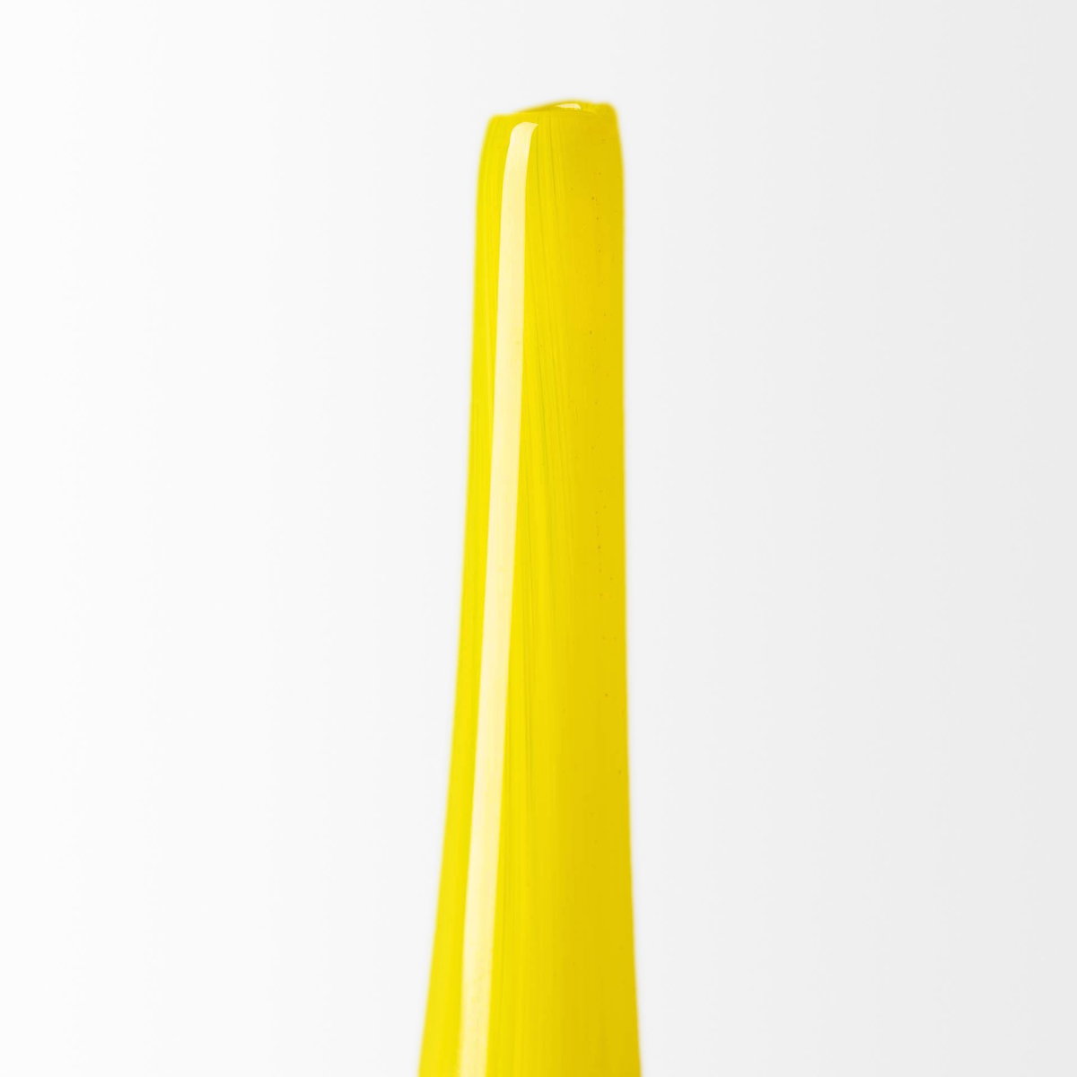 Jasse Large Yellowith Gray Ombre Glass Vase, by Mercana, 7.09" length x 7.09" width x 20.67" height View 7