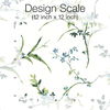 Blossom Branches White & Blue Wallpaper thumbnail 3