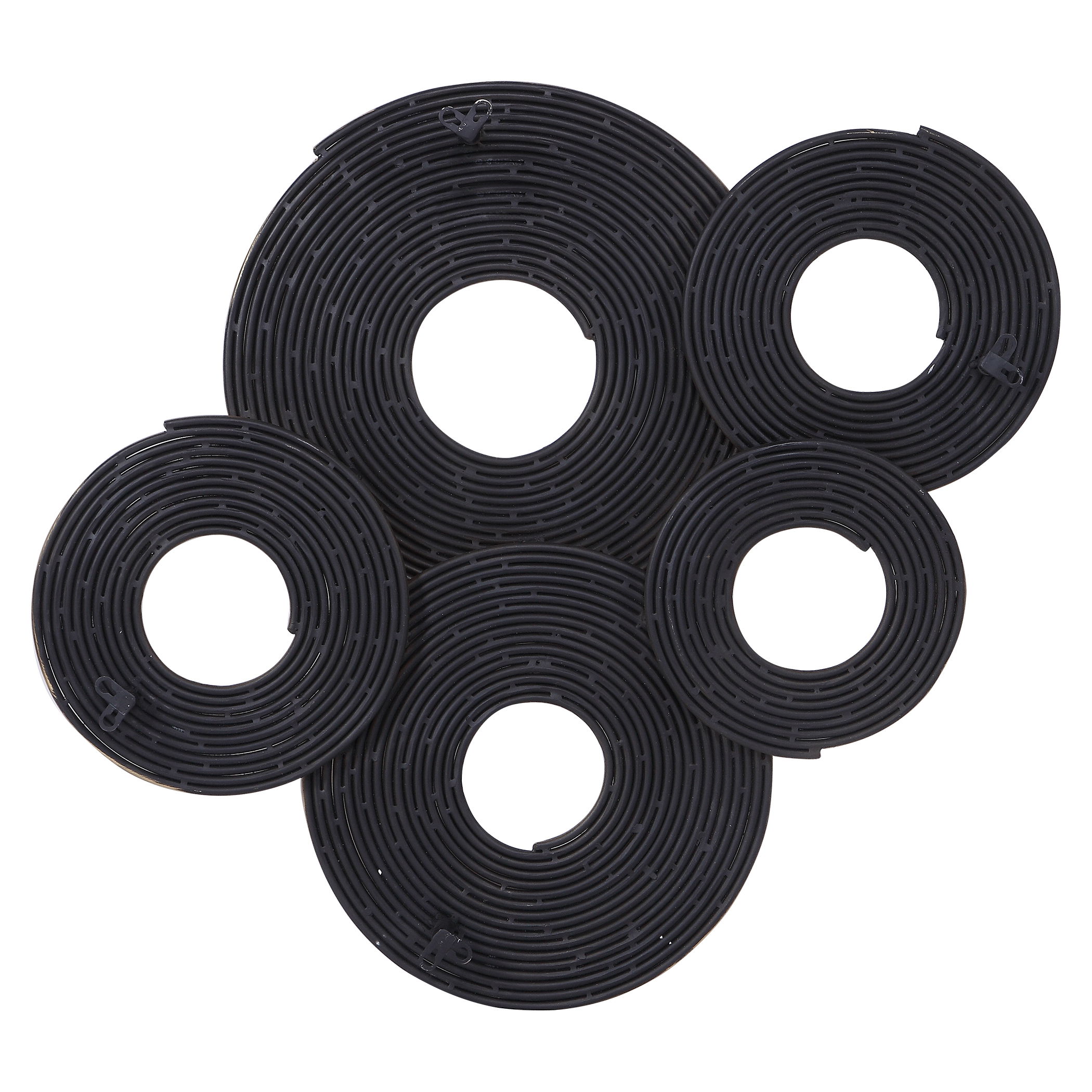 Ahmet Gold Rings Wall Decor, Sculptural Wall Art by Uttermost, 35.5" width x 29" height x 2.62" depth View 7