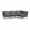 Inou Elements Modular Four-seater Sectional Sofa, Outdoor Furniture by Crescent Garden, 6'9.3" width x 2'2.4" height x 4'5.3" depth thumbnail 5