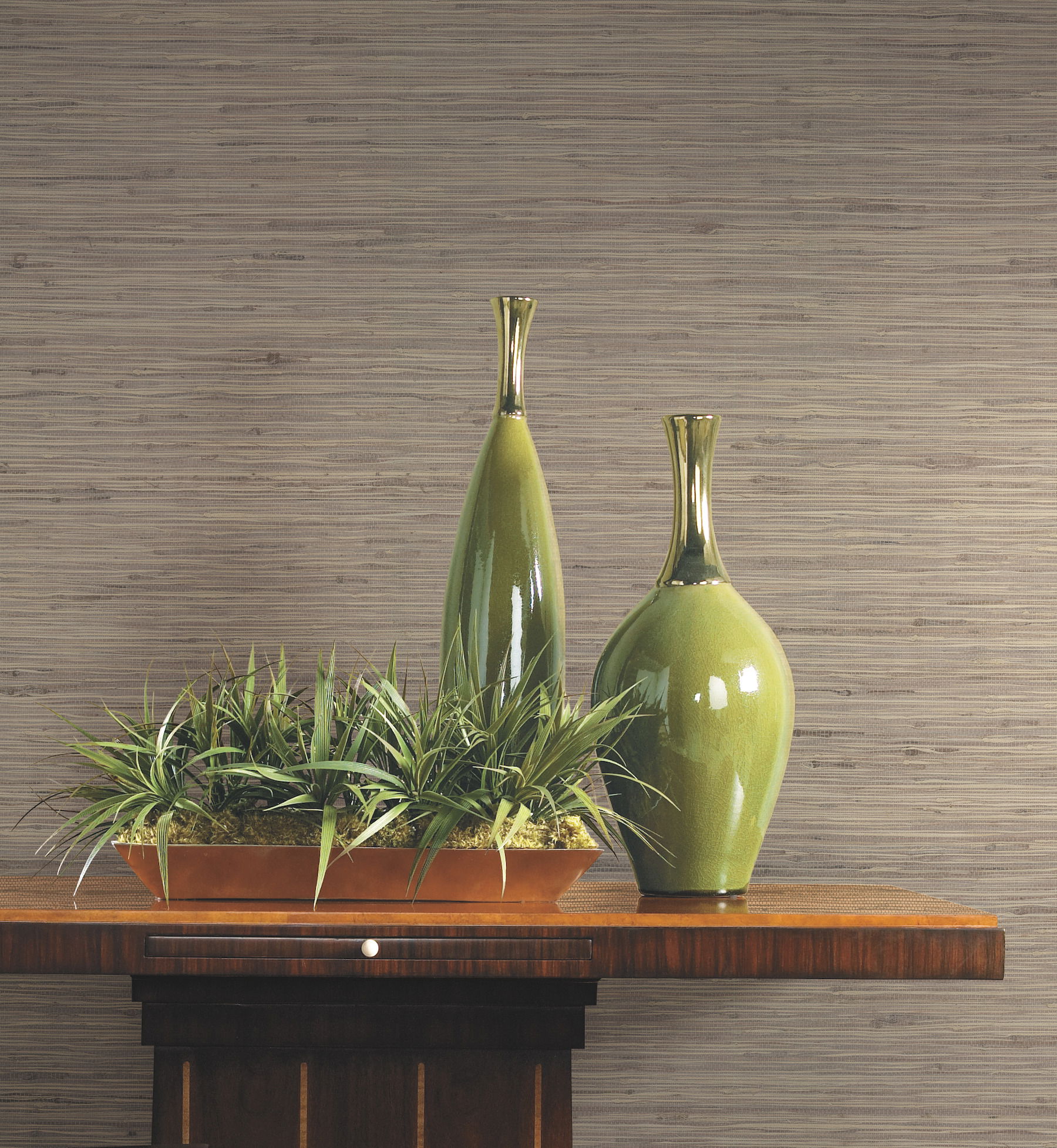 Threaded Jute Beige Wallpaper, by York Wall, 24' length x 3' width x 0.02" depth View 3