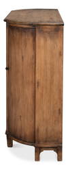 Brooks Demilune  Brown, by Sarreid, 1'8" length x 5'3" width x 3'9" height thumbnail 4