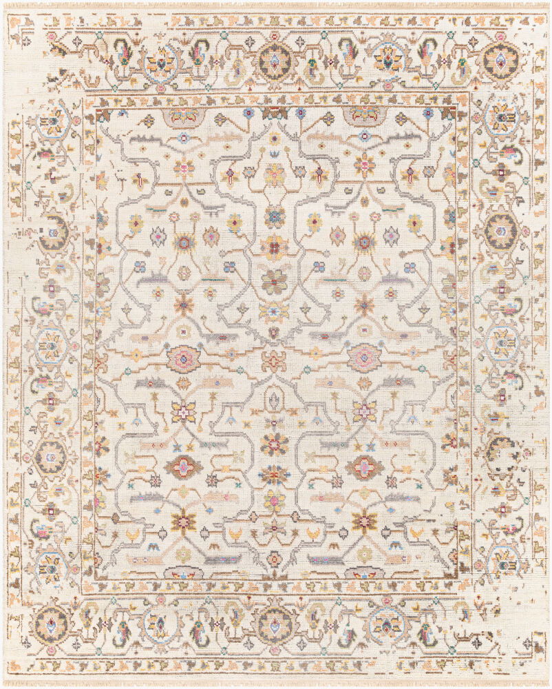Kushal Handmade Rug, by Surya, 1'6" length x 1'6" width