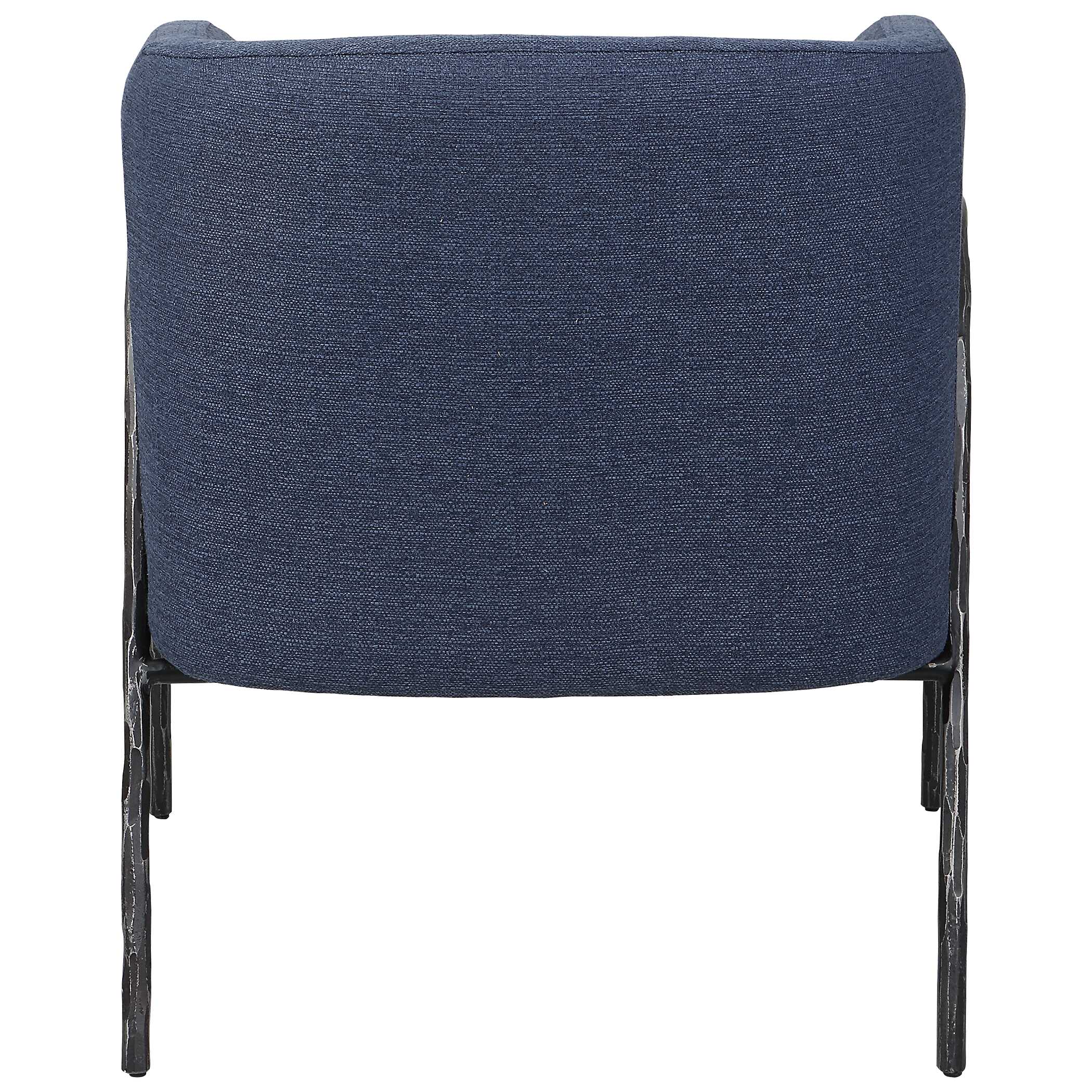 Jacobsen Denim Barrel Chair, Furniture by Uttermost, 27" width x 29" height x 27" depth View 7