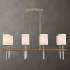 Awyr 8 Light Linear Chandelier, Pendant by Uttermost, 43.5" width x 16.5" height x 16" depth thumbnail 2