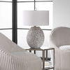 Cyprien Gray White Table Lamp, by Uttermost, 18" width x 28.25" height x 18" depth thumbnail 9