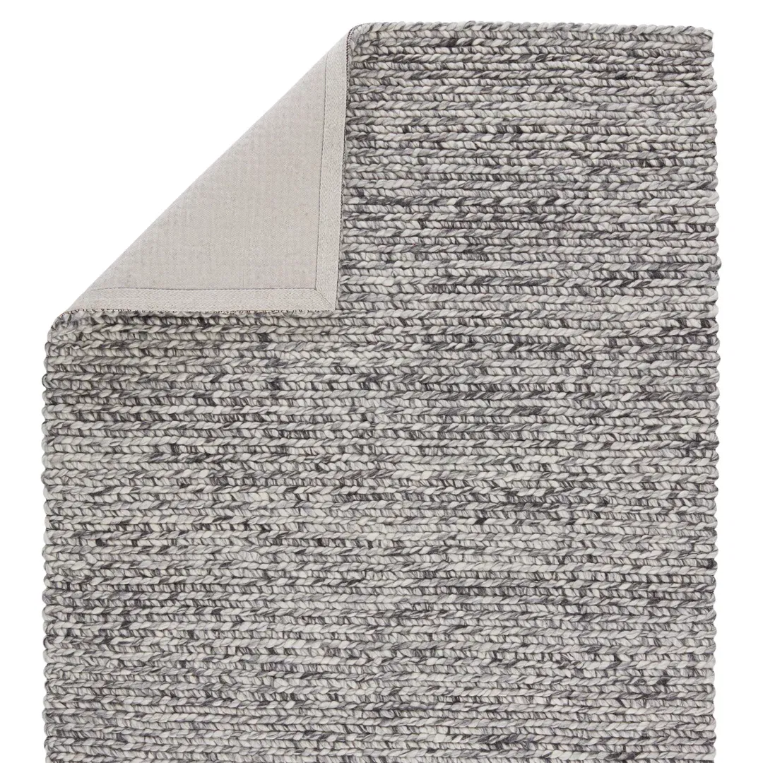 Scandinavia Dula Handwoven Wool Gray Area Rug large image 