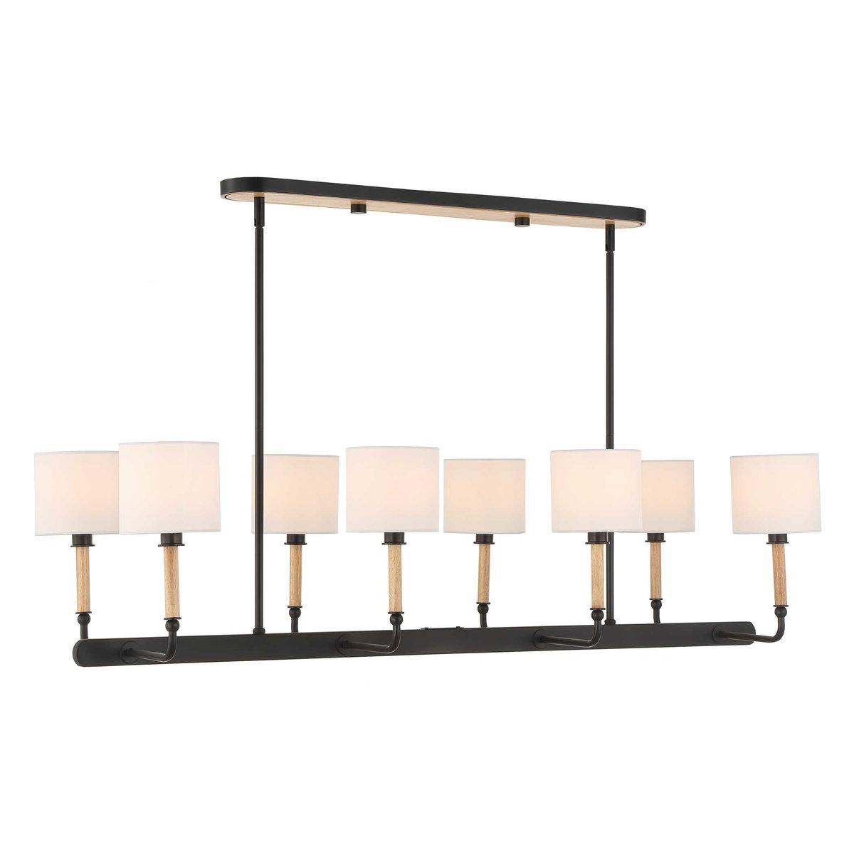 Franconia 8 Light Pendant, Ceiling Light by Uttermost, 48" width x 12.5" height x 14" depth View 4