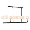 Franconia 8 Light Pendant, Ceiling Light by Uttermost, 48" width x 12.5" height x 14" depth thumbnail 4