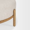 Gwynn Beige Fabric with Light Brown Wood Ottoman thumbnail 7