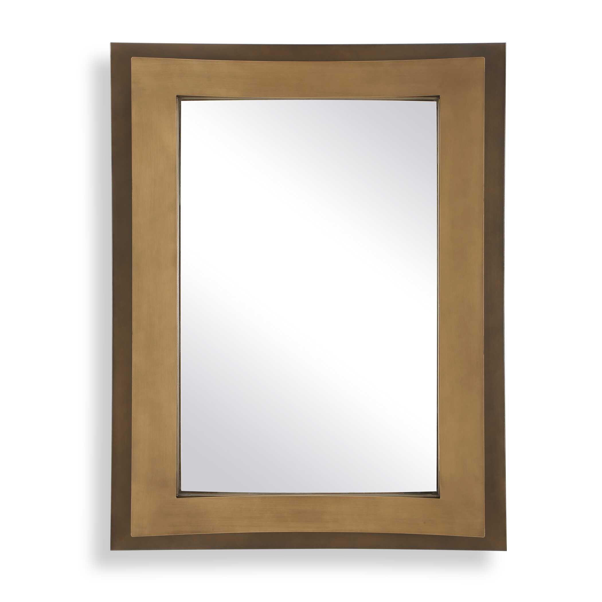 Around The Bend Golden Bronze Mirror, by Uttermost, 35.37" width x 44.87" height x 3.75" depth View 1