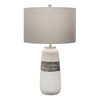 Comanche White Crackle Table Lamp, by Uttermost, 15" width x 26.5" height x 15" depth thumbnail 1