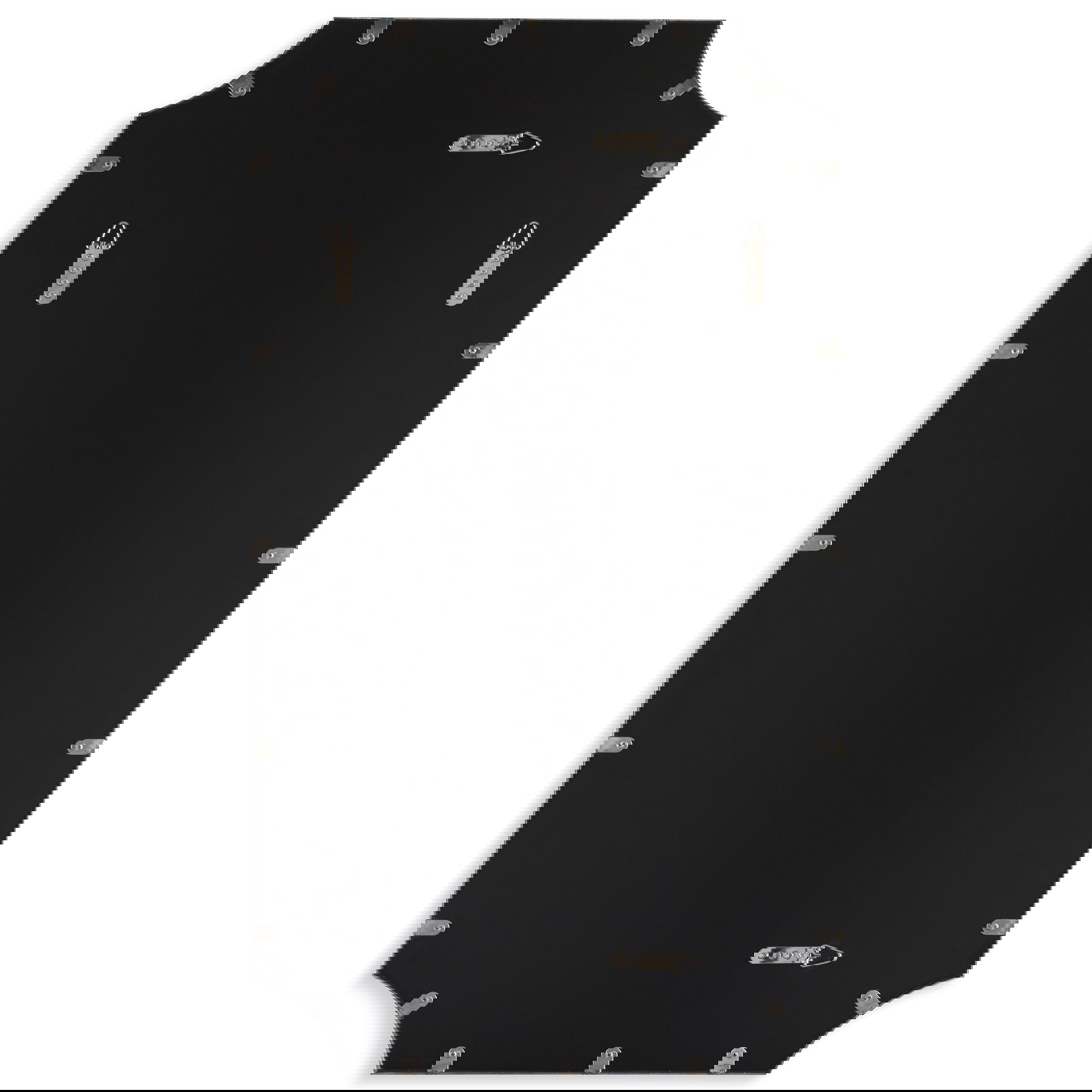 Lennox Nickel Scalloped Corner Mirror, by Uttermost, 22.12" width x 40.12" height x 1.25" depth View 7