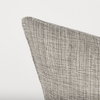 Jacklyn 22x22 Grey Linen Square Decorative Pillow Cover, by Mercana, 22" length x 22" width x 0.2" height thumbnail 9
