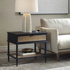 Coast Black Rattan Side Table, Side & End Table by Uttermost, 25.75" width x 23" height x 18.75" depth thumbnail 4