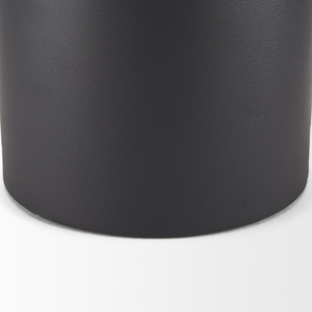 Tosca Small Matte Black Metal Vase, by Mercana, 6.3" length x 6.3" width x 11.02" height View 9