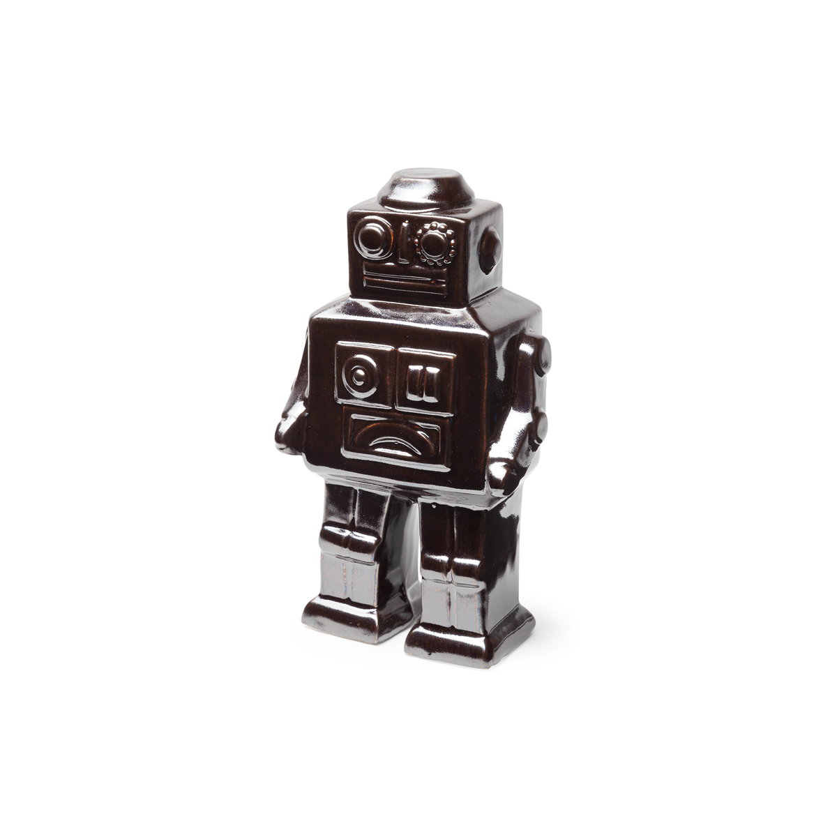 Robby 4L x 3W Bronze Polished Robot, Decorative Object by Mercana, 4.33" length x 3.35" width x 7.48" height View 1