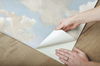 Clouds on Canvas Blue Peel & Stick Wallpaper thumbnail 5