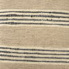 Solis 50L x 16W Brown Base Upholstered Beige/Black Stripe Seat Accent Bench thumbnail 2