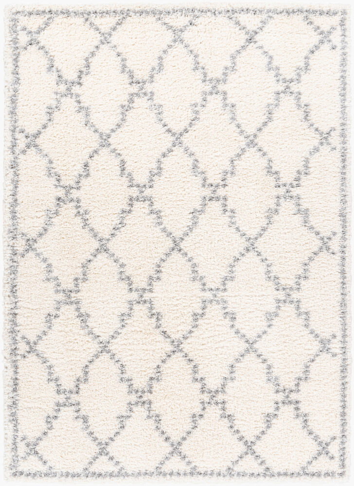 Deluxe Shag Machine Woven Rug, by Surya, 7'2.61" length x 5'2.99" width