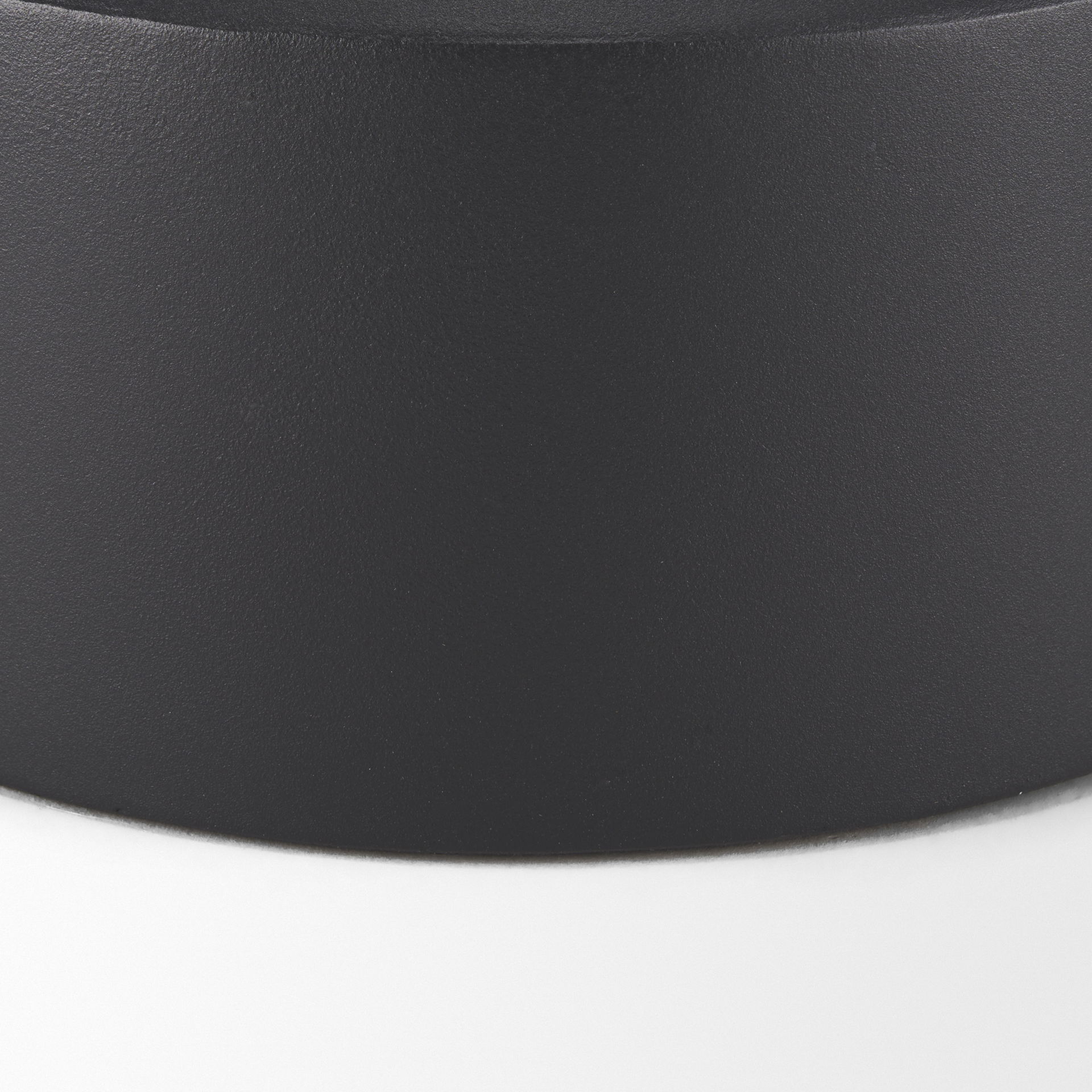 Tosca Medium Matte Black Metal Vase, by Mercana, 9.06" length x 9.06" width x 7.87" height View 8