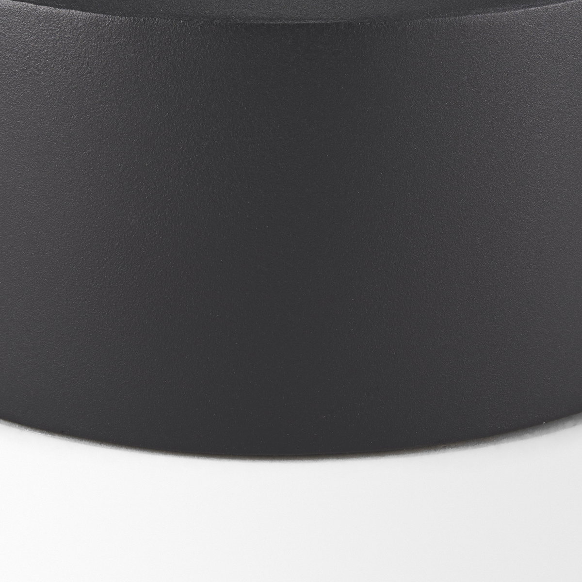 Tosca Medium Matte Black Metal Vase, by Mercana, 9.06" length x 9.06" width x 7.87" height View 9