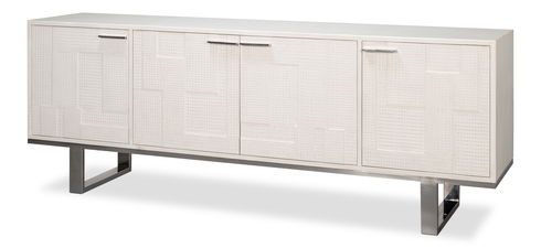 Bronzini Credenza, White