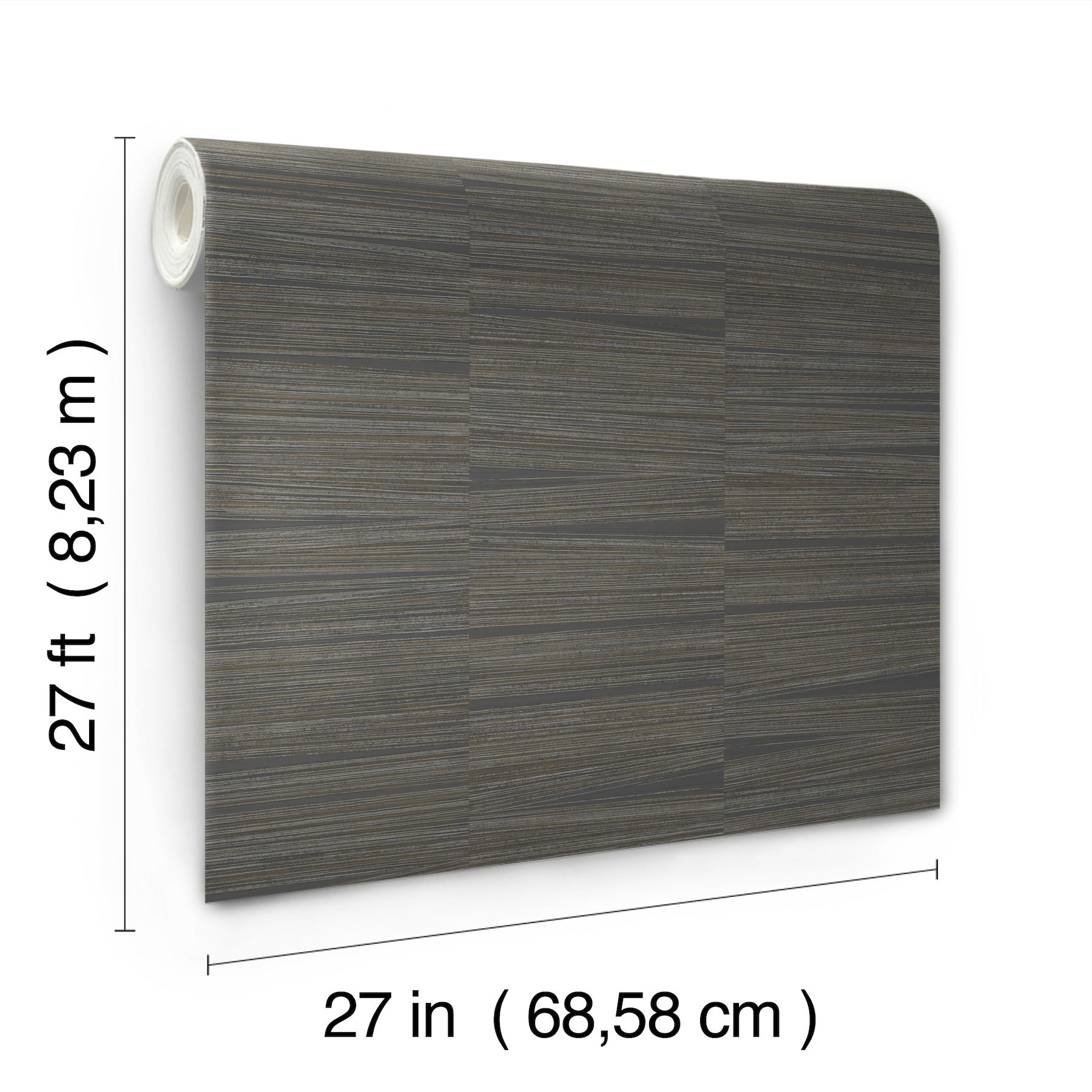 Line Stripe Charcoal Wallpaper large image 