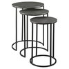 Erik Metal Nesting Tables Set/3, Side & End Table by Uttermost, 17" width x 23.7" height x 17" depth thumbnail 4