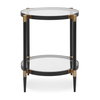 Chadid Round Glass Side Table, Furniture by Uttermost, 21.75" width x 23.75" height x 21.75" depth thumbnail 1