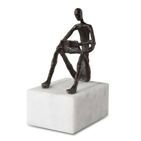 Sit Back, Relax And Read, Iron Sculpture