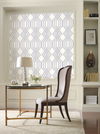 Etched Lattice Blue Wallpaper, by York Wall, 27' length x 2'3" width x 0.02" depth thumbnail 3