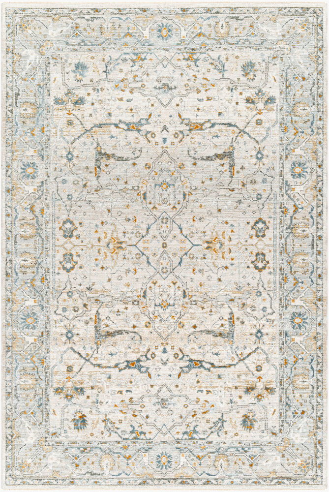 Dresden Machine Woven Rug, by Surya, 7'4.58" length x 4'11.84" width