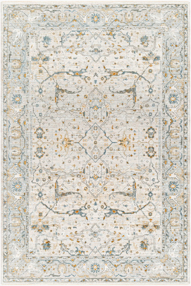 Dresden Machine Woven Rug, by Surya, 7'4.58" length x 4'11.84" width