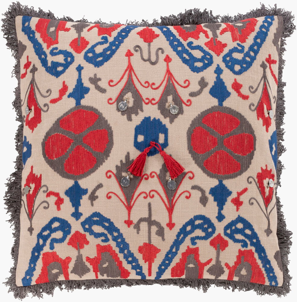 Walai Accent Pillow, Decorative Pillow by Surya, 18" length x 18" width