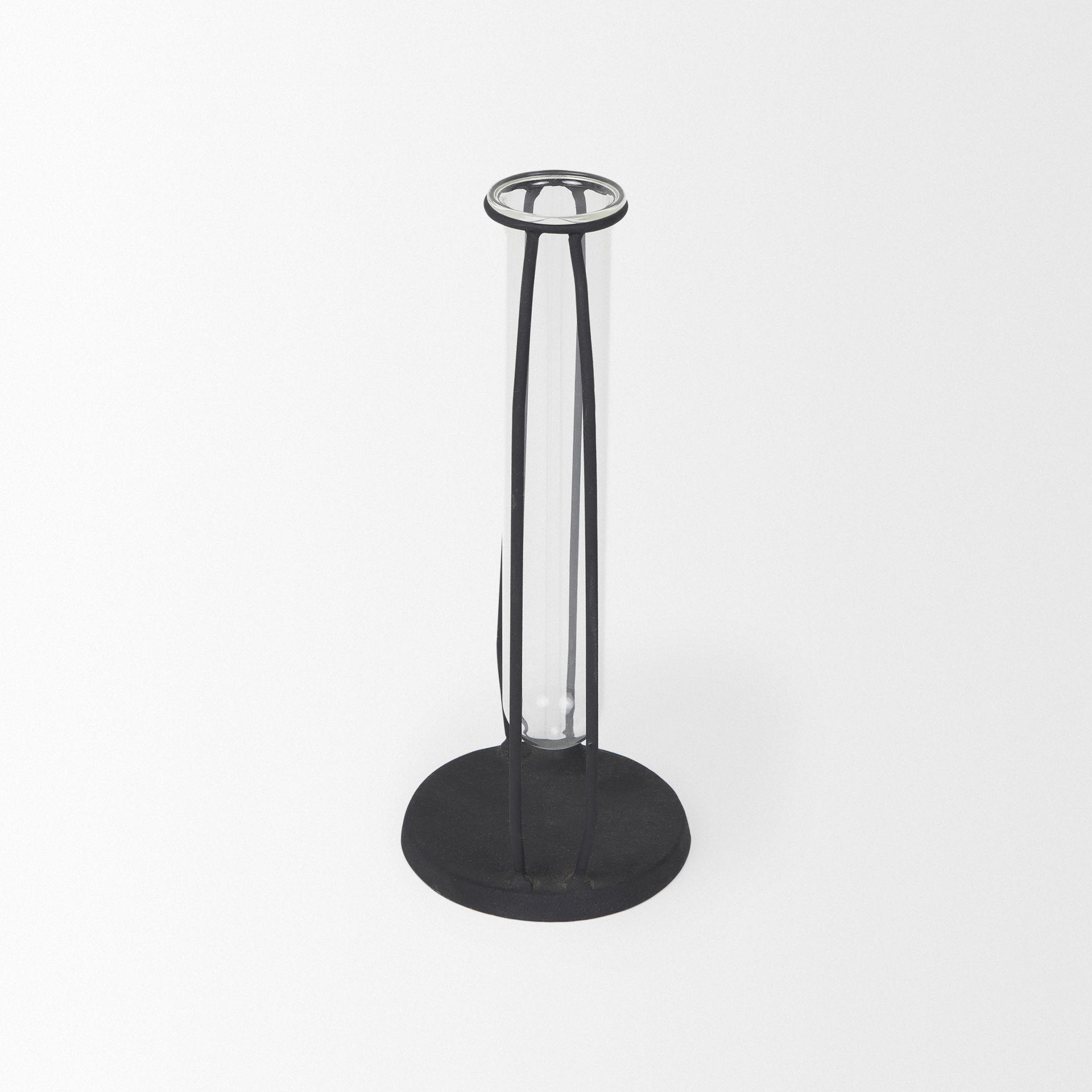 Aria 4.3L x 3.9W x 9.6H Metal and Glass Decorative Accent, Decorative Object by Mercana, 4.53" length x 3.94" width x 9.65" height View 6